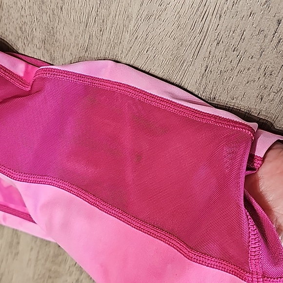 ZYIA Hendrix Mesh Light n Tight Hot Pink Tie Dye Legging Capris Size 6-8 - Picture 2 of 10